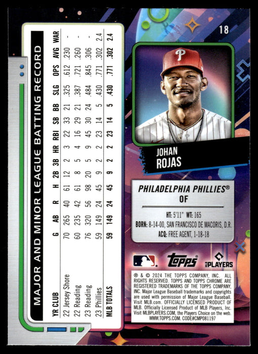 2024 Topps Chrome Cosmic #18 Johan Rojas