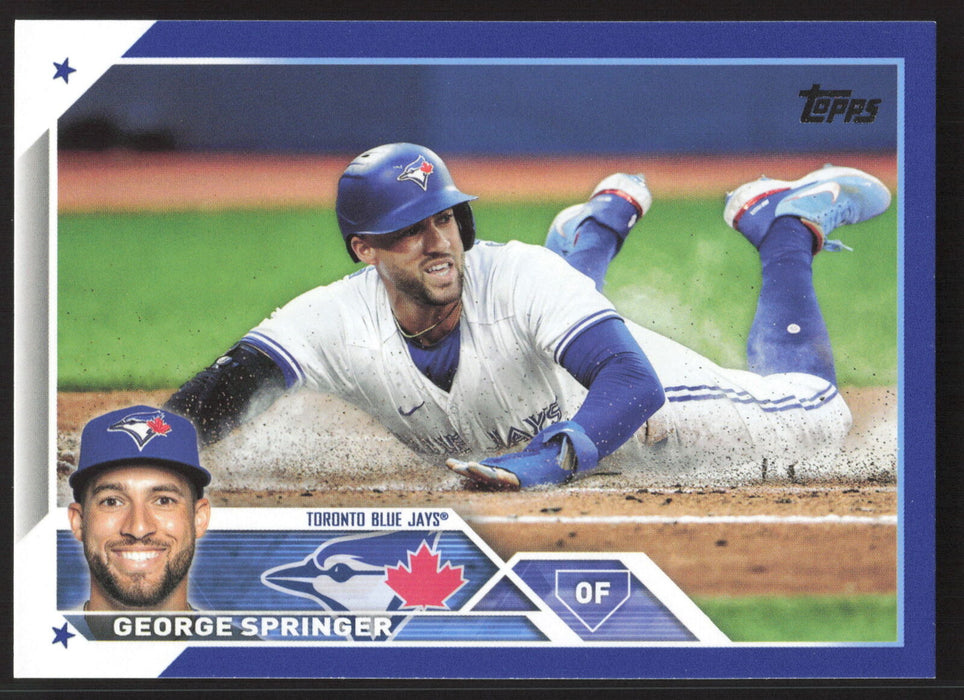 2023 Topps #414 George Springer Royal Blue