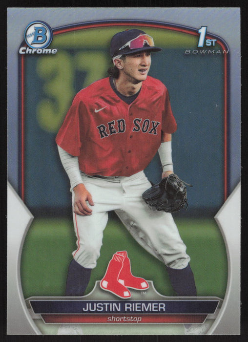 2023 Bowman Draft #BDC-182 Justin Riemer Chrome Refractor