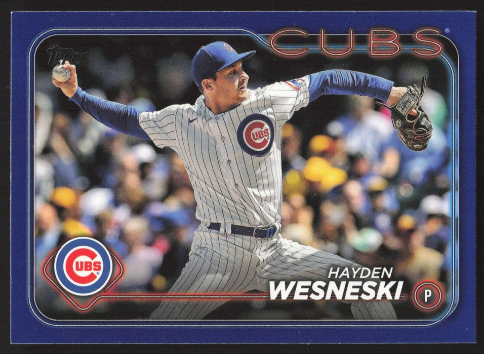 2024 Topps #337 Hayden Wesneski Royal Blue