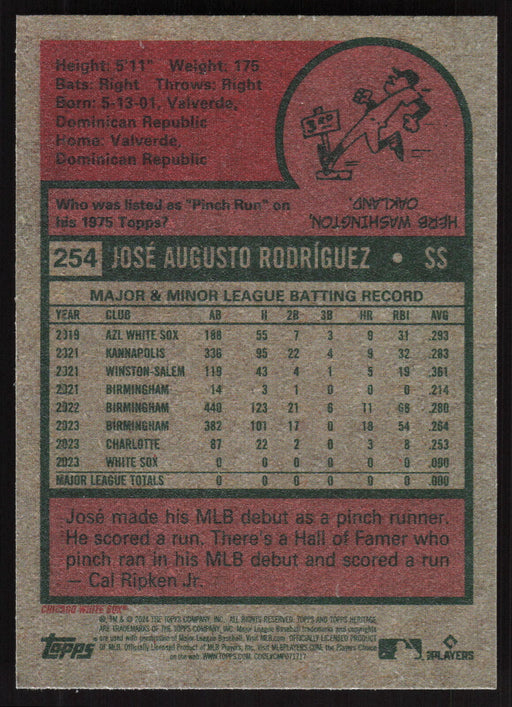 2024 Topps Heritage #254 José Rodríguez Base