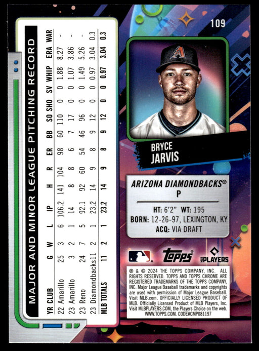 2024 Topps Chrome Cosmic #109 Bryce Jarvis