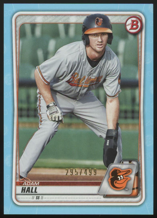 2020 Bowman #BP-90 Adam Hall Prospects Sky Blue #/499