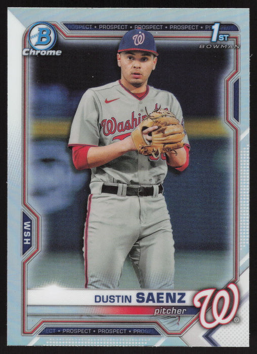 2021 Bowman Draft #BDC-14 Dustin Saenz Chrome Refractor