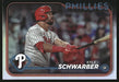 2024 Topps #136 Kyle Schwarber Rainbow Foil