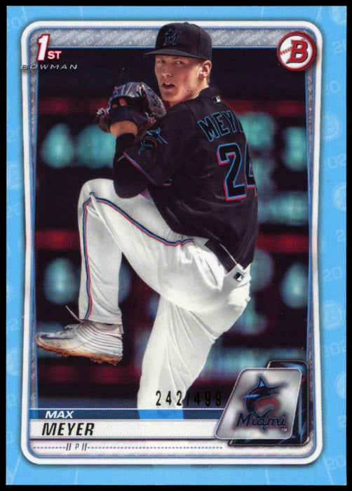 2020 Bowman Draft #BD-50 Max Meyer Sky Blue #/499