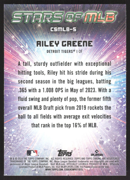 2024 Topps #CSMLB-5 Riley Greene Stars of MLB Chrome