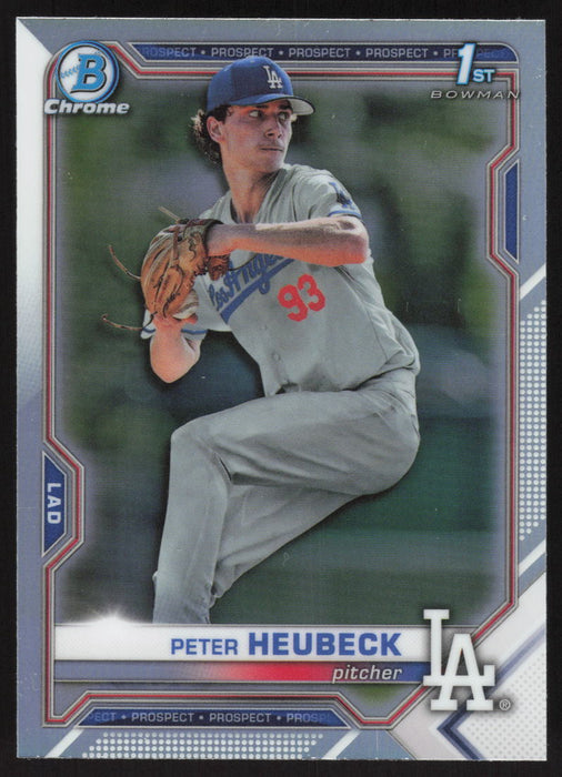 2021 Bowman Draft #BDC-146 Peter Heubeck Chrome Refractor