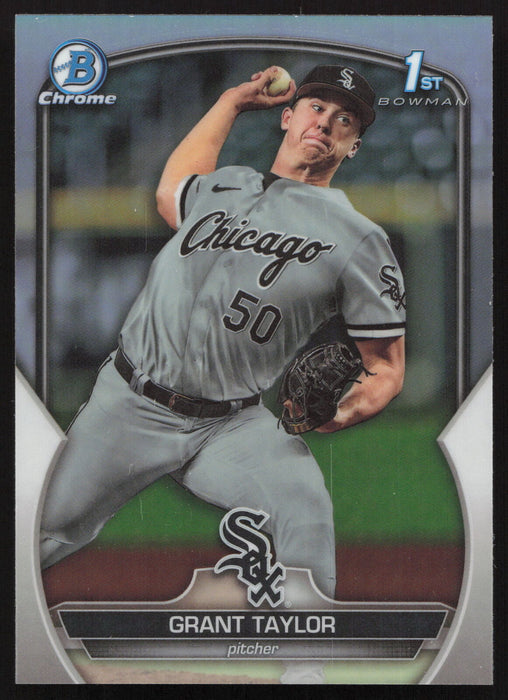 2023 Bowman Draft #BDC-8 Grant Taylor Chrome Refractor