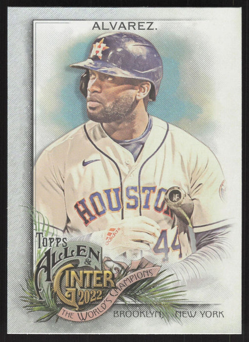 2022 Topps Allen & Ginter #120 Yordan Alvarez Silver Portrait