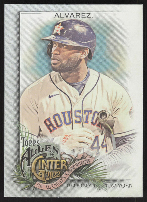 2022 Topps Allen & Ginter #120 Yordan Alvarez Silver Portrait