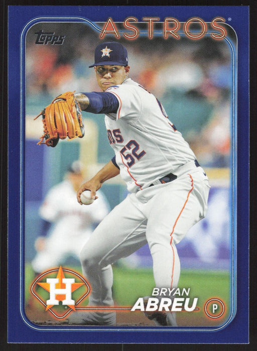 2024 Topps #438 Bryan Abreu Royal Blue