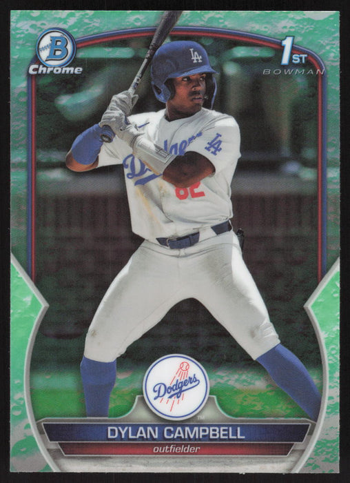 2023 Bowman Draft #BDC-181 Dylan Campbell Chrome Lunar Glow Refractor