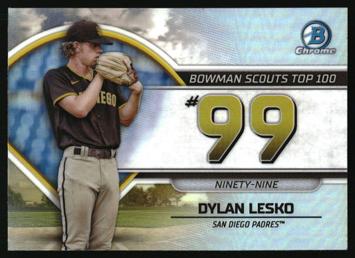 2023 Bowman #BTP-99 Dylan Lesko Bowman Scouts Top 100