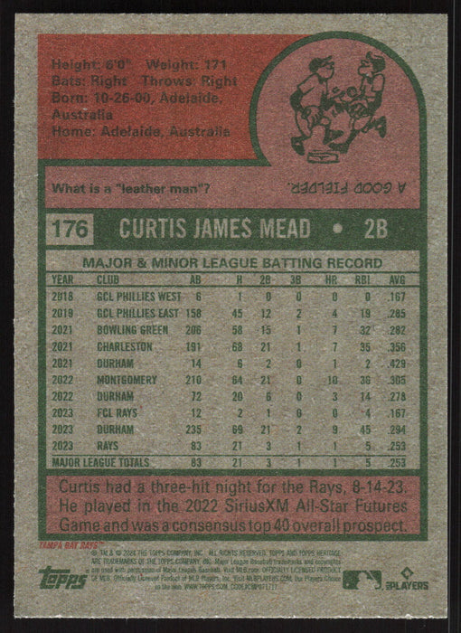 2024 Topps Heritage #176 Curtis Mead Base