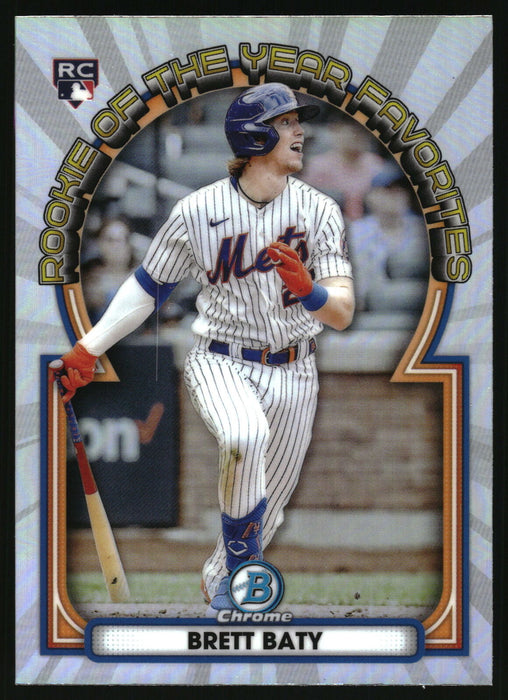 2023 Bowman #ROYF-3 Brett Baty Rookie of the Year Favorites