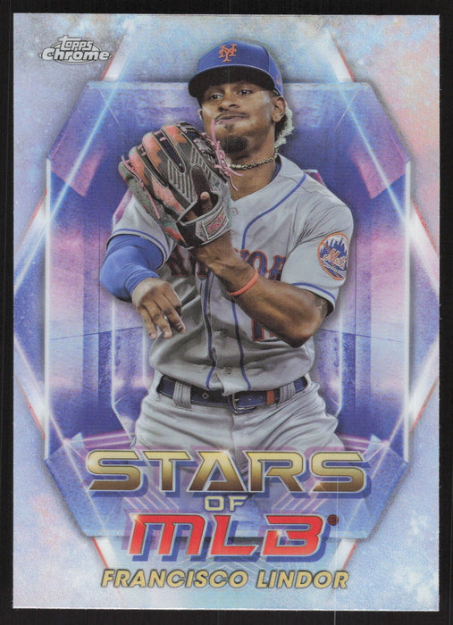 2023 Topps #SMLBC-28 Francisco Lindor Stars of MLB Chrome