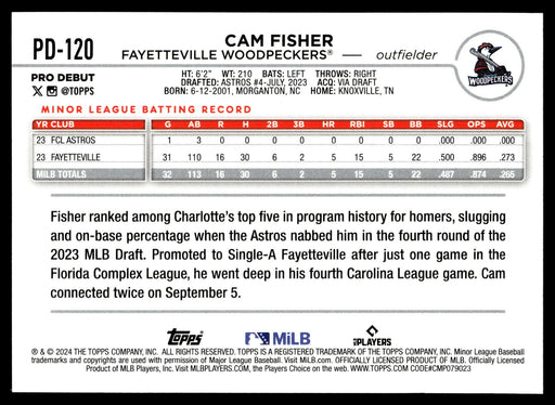 2024 Topps Pro Debut #PD-120 Cam Fisher