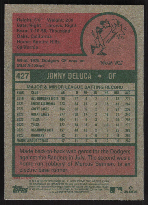 2024 Topps Heritage #427 Jonny Deluca