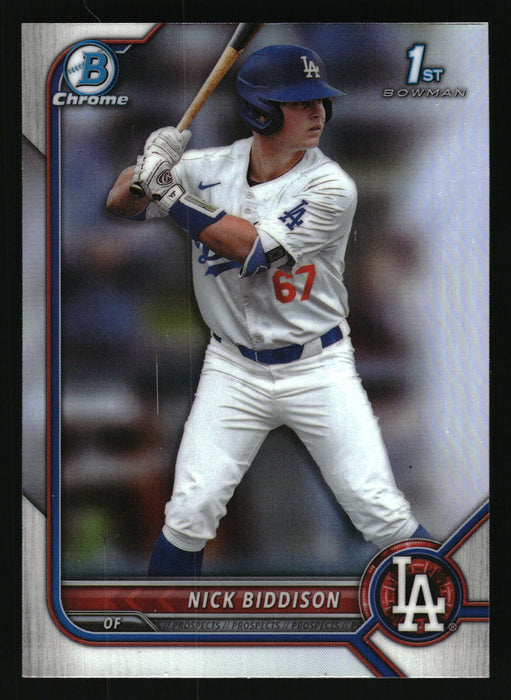 2022 Bowman Draft #BDC-165 Nick Biddison Chrome Refractor