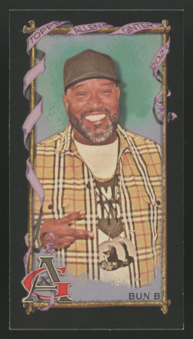 2023 Topps Allen & Ginter #218 Bun B Mini Black Border