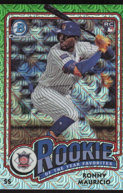 2024 Bowman #ROY-1 Ronny Mauricio Rookie of the Year Favorites Chrome Mojo