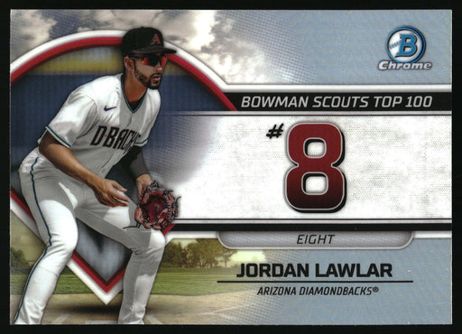 2023 Bowman #BTP-8 Jordan Lawlar Bowman Scouts Top 100