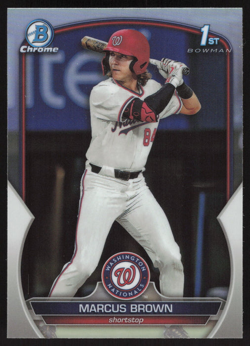 2023 Bowman Draft #BDC-26 Marcus Brown Chrome Refractor