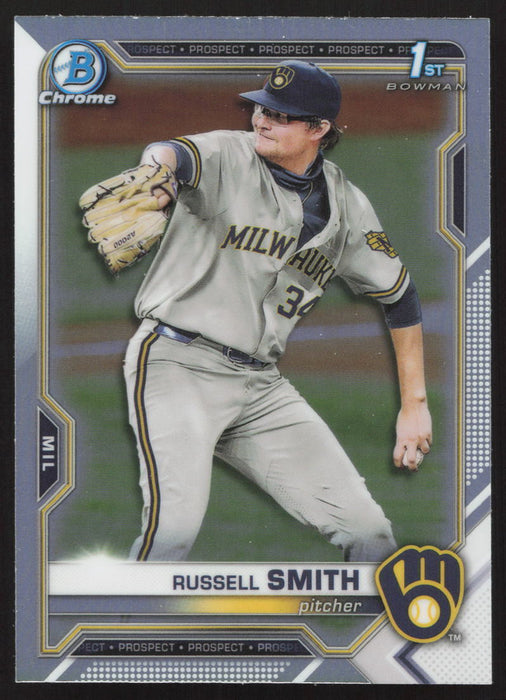 2021 Bowman Draft #BDC-113 Russell Smith Chrome Refractor