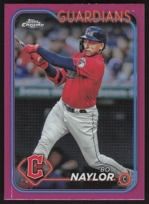 2024 Topps Chrome #158 Bo Naylor Pink Refractor