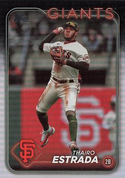 2024 Topps #290 Thairo Estrada Rainbow Foil